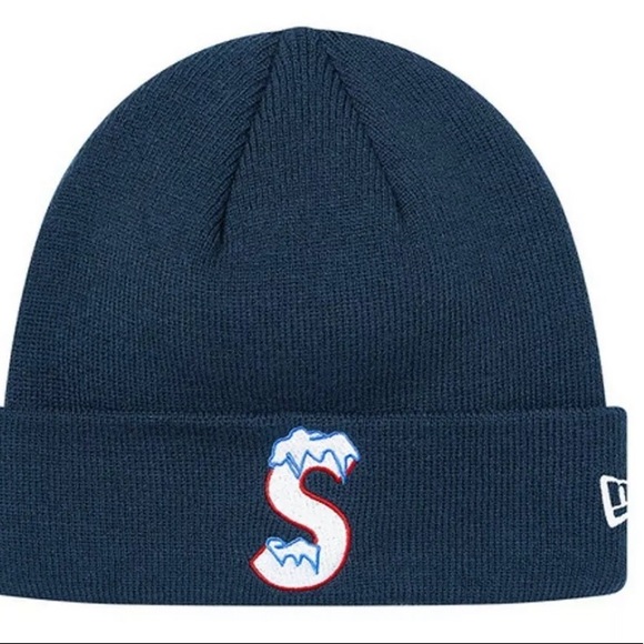 supreme new era s logo beanie